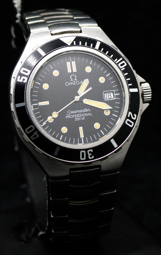 Vintage Omega Seamaster Professional 200m Prebond Black Dial  Swiss Watch